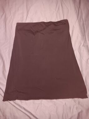 Moda International Brown Strapless Tube Top